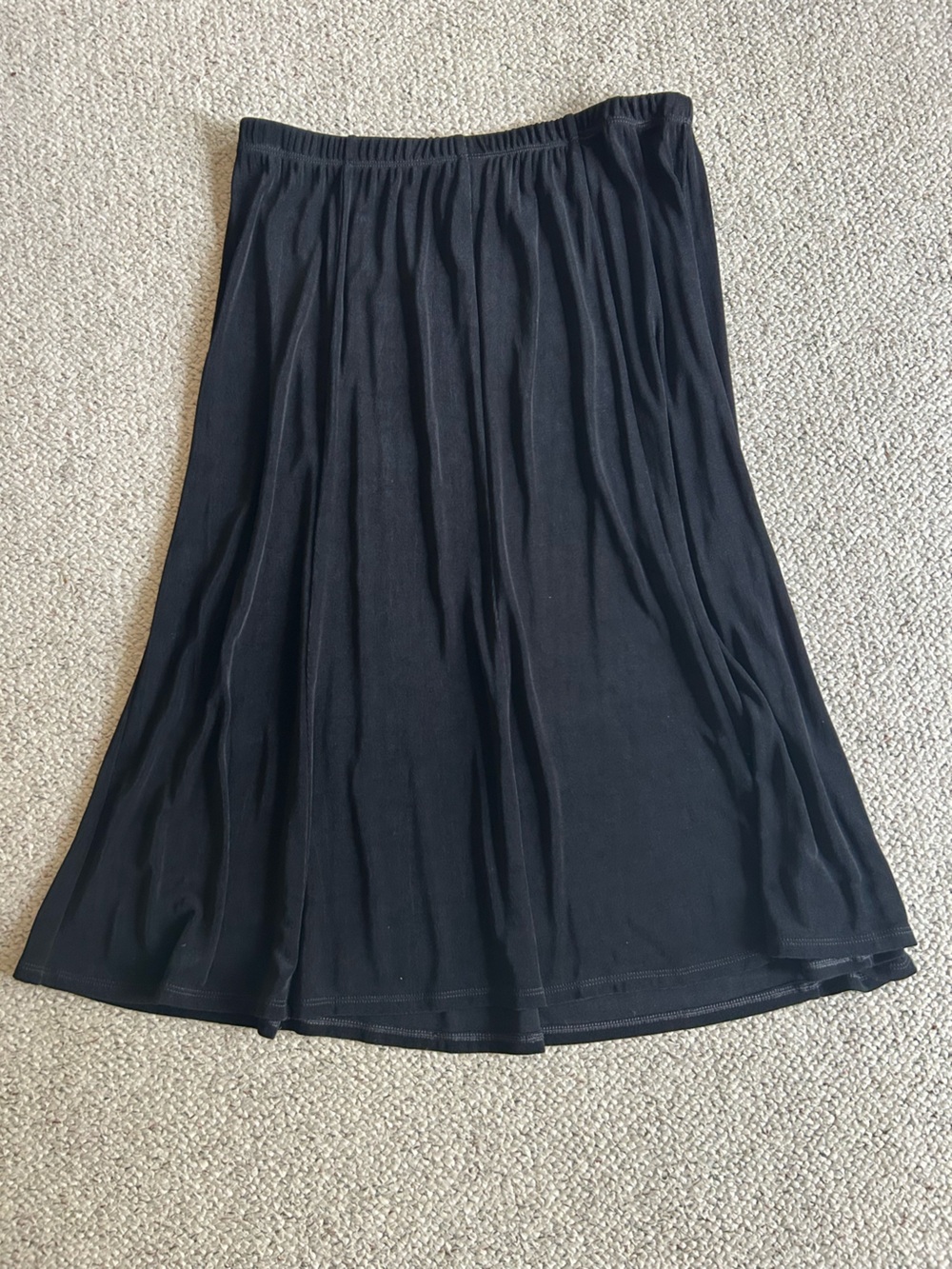 Chico's Black Maxi Skirt - Flowy A-Line Silhouette